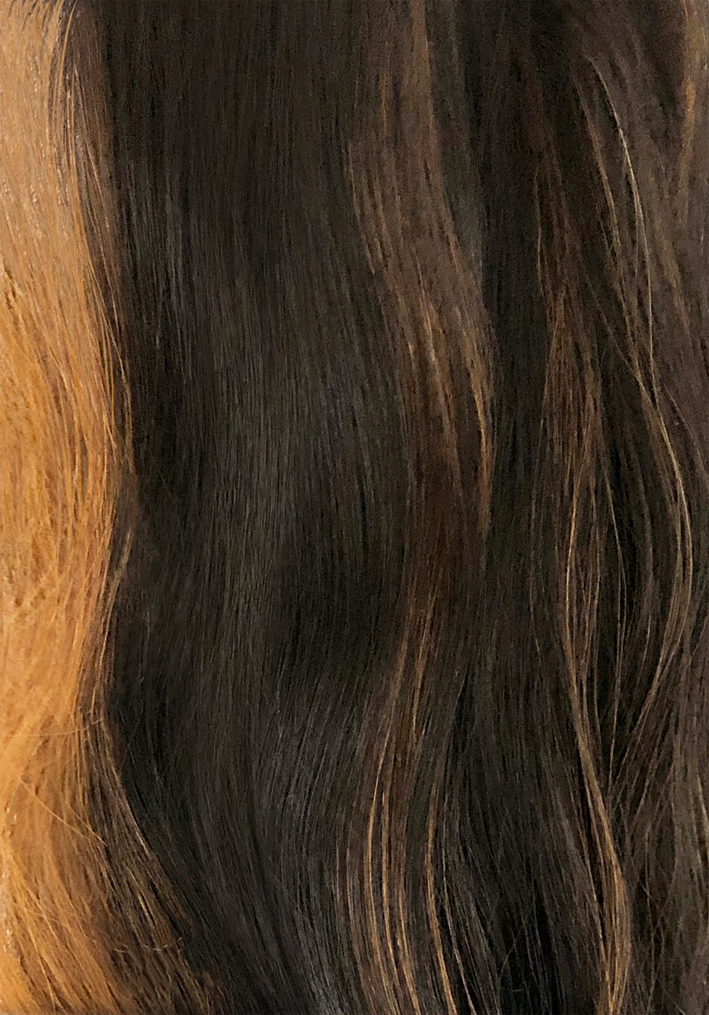 BOBBI BOSS SUPER X GLUELESS HUMAN HAIR BLEND WIG FIONA MOGL307 COLOR THL1B/30