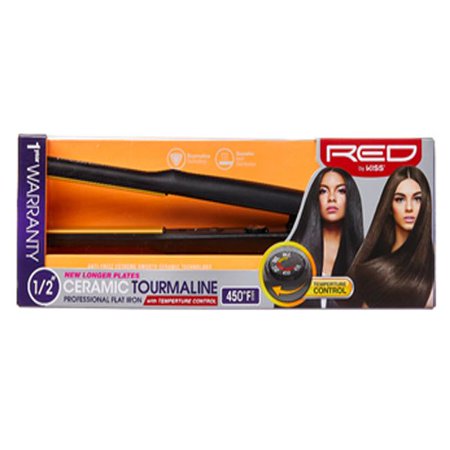 RED BY KISS CERAMIC FLAT IRON 1/2'' FI050TN