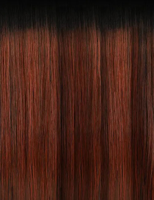 OUTRE WIG AIRTIED HUMAN BLEND YAKI 26 COLOR DRF GINGER BROWN