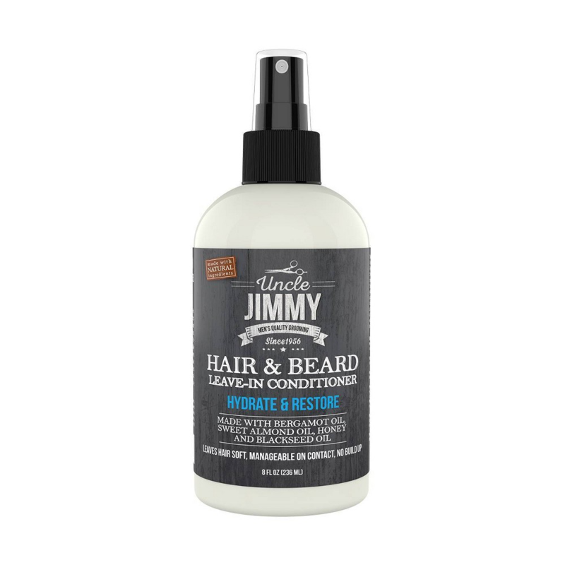 UNCLE JIMMY LEAVE IN CONDITIONER HAIR & BEARD 8FL OZ
