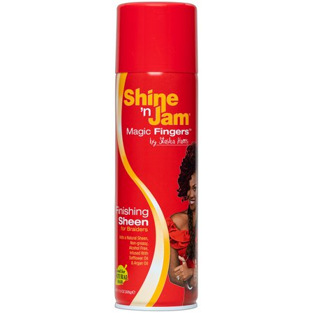 SHINE N JAM MAGIC FINGER FINISHING SHEEN FOR BRAIDERS 11.5 OZ