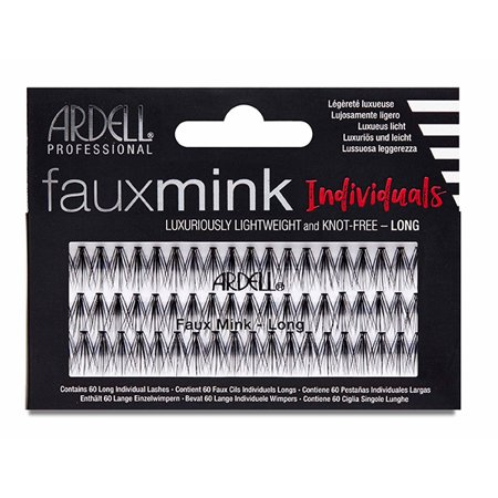 ARDELL EYELASHES KNOT-FREE FAUXMINK INDIVIDUALS LONG BLACK