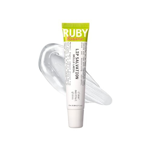 RUBY KISSES LIP SALVATION CLEAR MENTHOL GLOSS MLG01D