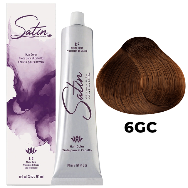 SATIN HAIR COLOR 6GC DARK GOLDEN COPPER BLONDE