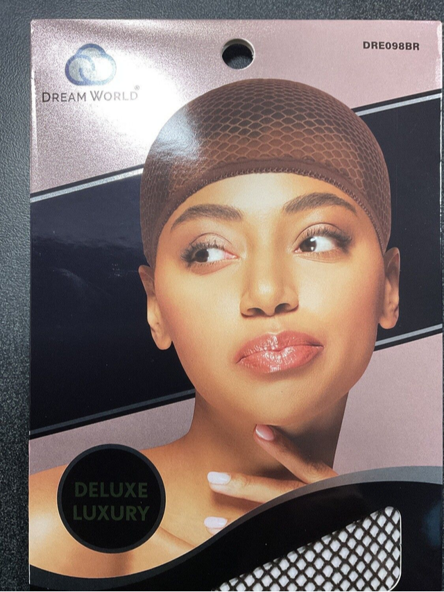 DREAM WORLD CLOSED TOP DELUXE WEAVING CAP BRN