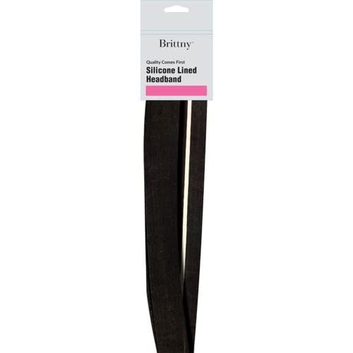 DREAM WORLD BR2701BK SILICONE LINED HEADBAND