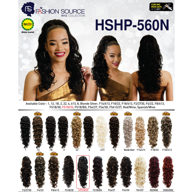FASHION SOURCE PONYTAIL HSHP-560N COLOR FS1B/30
