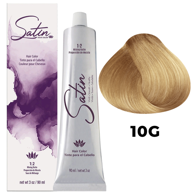 SATIN HAIR COLOR 10G ULTRA LIGHT GOLDEN BLONDE