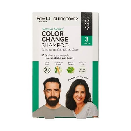 RED BY KISS COLOR CHANGE SHAMPOO NATURAL BLACK CCS11