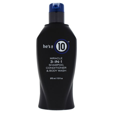IT'S A 10 HE'S A 10 MIRACLE 3 IN 1 SHAMPOO,CONDITIONER,BODY WASH 10FL OZ