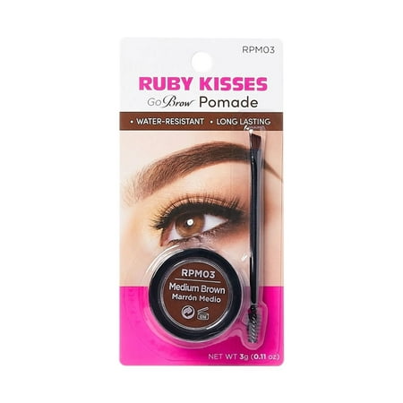 RUBY KISSES EYEBROW POMADE MEDIUM BROWN RPM03