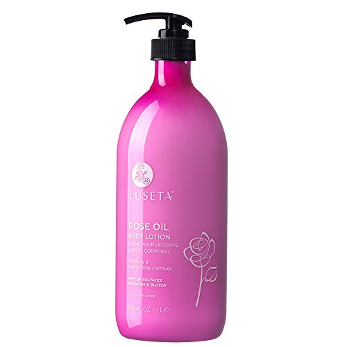 LUSETA BEAUTY ROSE OIL BODY LOTION 33.8FL OZ