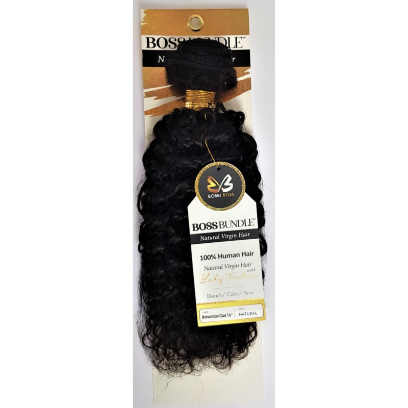 BOSS BUNDLE BOHEMIAN CURL 22'' COLOR NATURAL BLACK