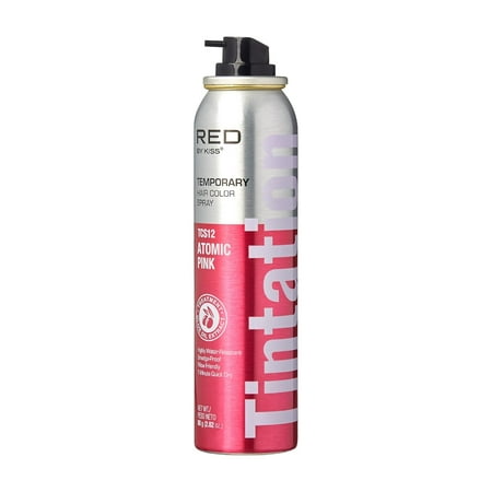 RED BY KISS HAIR COLOR SPRAY TCS12 ATOMIC PINK