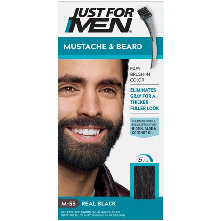 JUST FOR MEN MUSTACHE & BEARD REAL BLACK