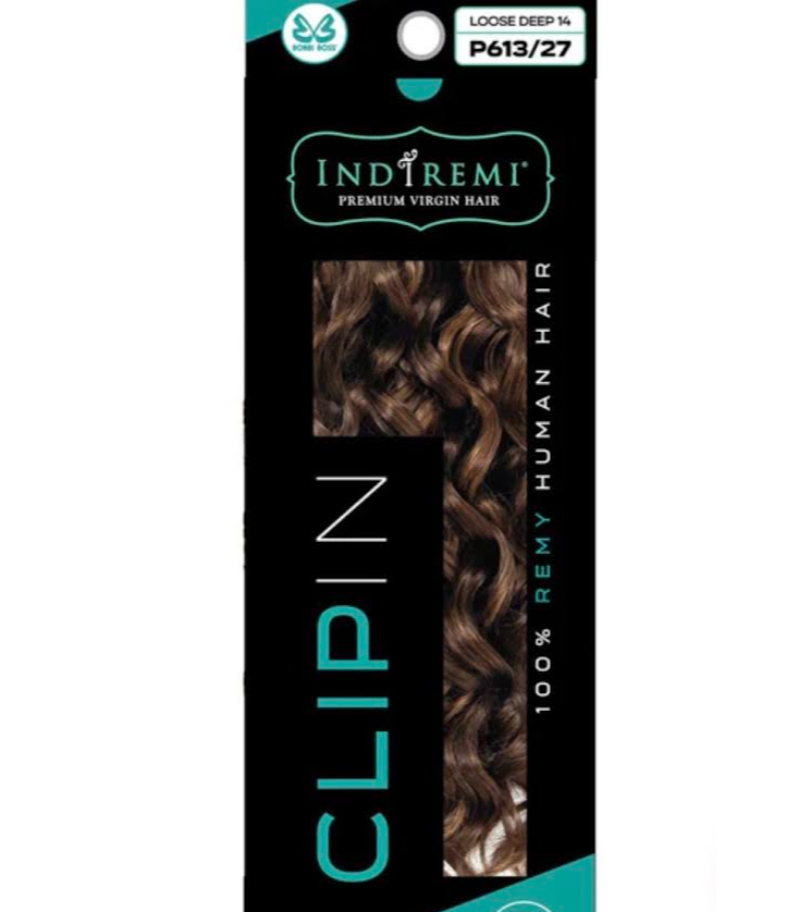 BOBI BOSS INDIREMI HAIR 9PCS LOOSE DEEP 12'' COLOR 613