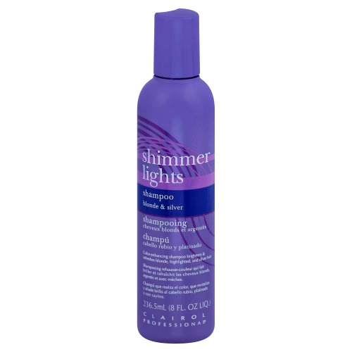 CLAIROL SHIMMER LIGHTS SHAMPOO BLONDE & SILVER 8FL OZ