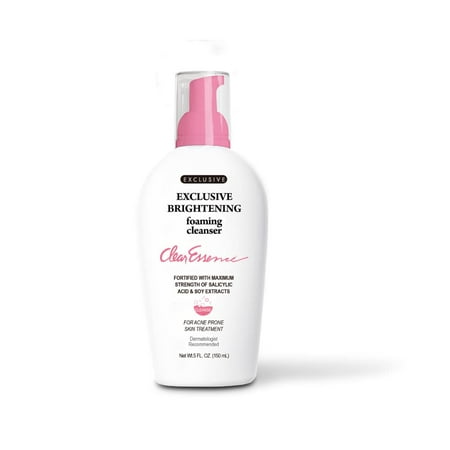 CLEAR ESSENCE 5FL OZ EXCLUSIVE BRIGHTENING FOAMING CLEANSER