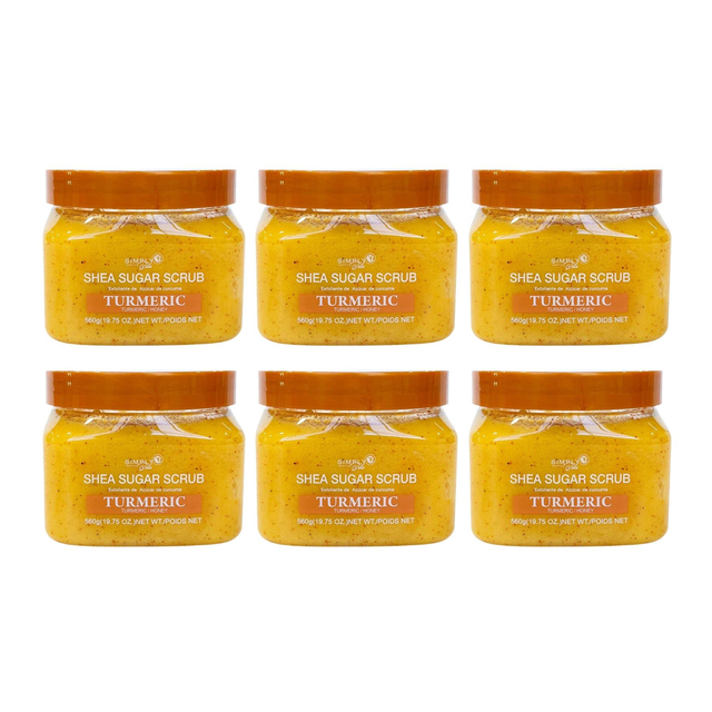 SIMPLY BELLA SHEA SUGAR SCRUB TURMERIC 19.75 OZ