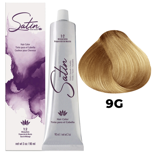 SATIN HAIR COLOR 9G VERY LIGHT GOLDEN BLONDE