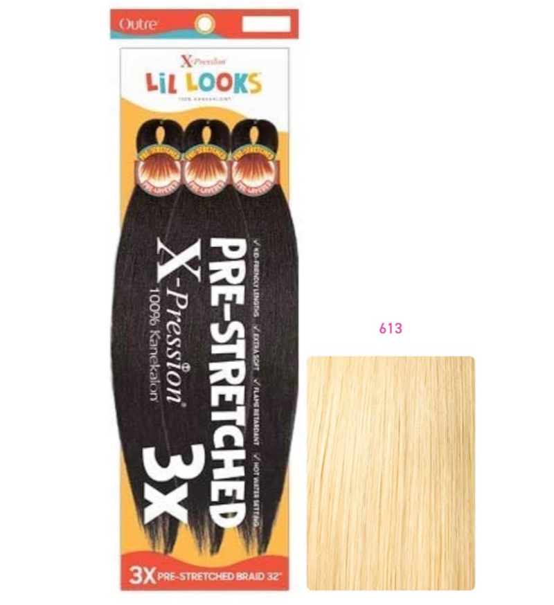 Outre X-Pression - Lil Looks - Pre Stretched Calming Braid 32" 3X COLOR 613