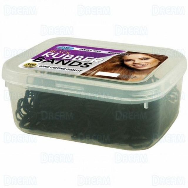 DREAM WORLD RUBBER BANDS DRE2011 BLACK 500PCS
