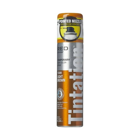 RED BY KISS HAIR COLOR SPRAY LIGHT BROWN TCS08