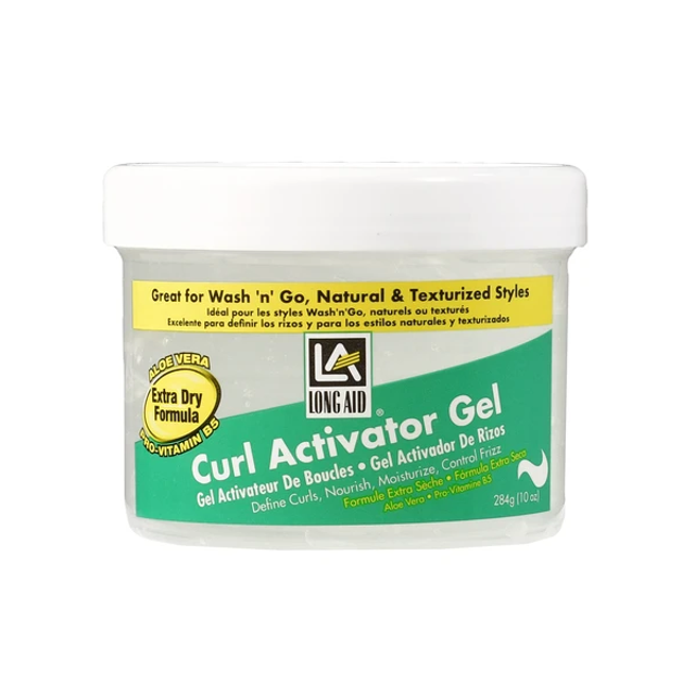 LONG AID CURL ACTIVATOR GEL EXTRA DRY 10OZ