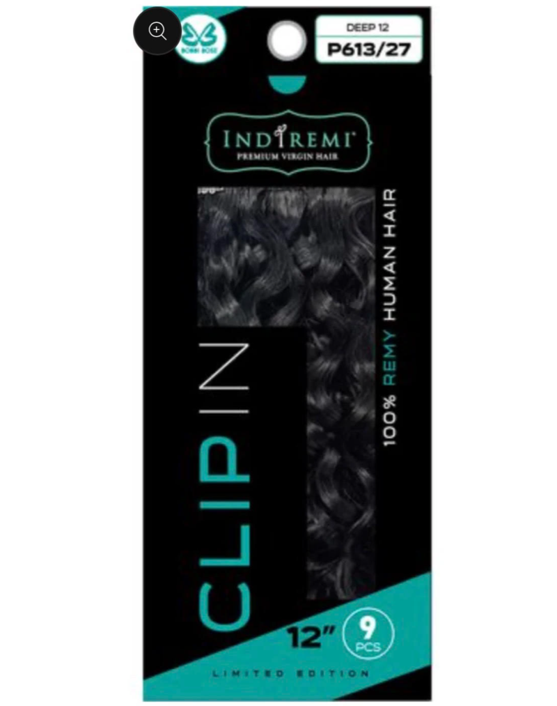 BOBI BOSS INDIREMI HAIR 9PCS DEEP 12'' COLOR 1B