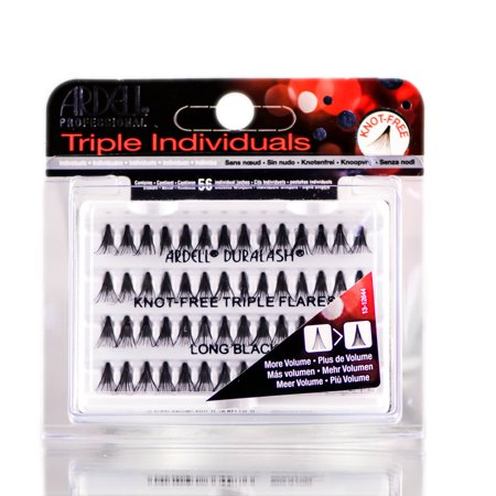 ARDELL EYELASHES KNOT-FREE TRIPLE INDIVIDUALS LONG BLACK