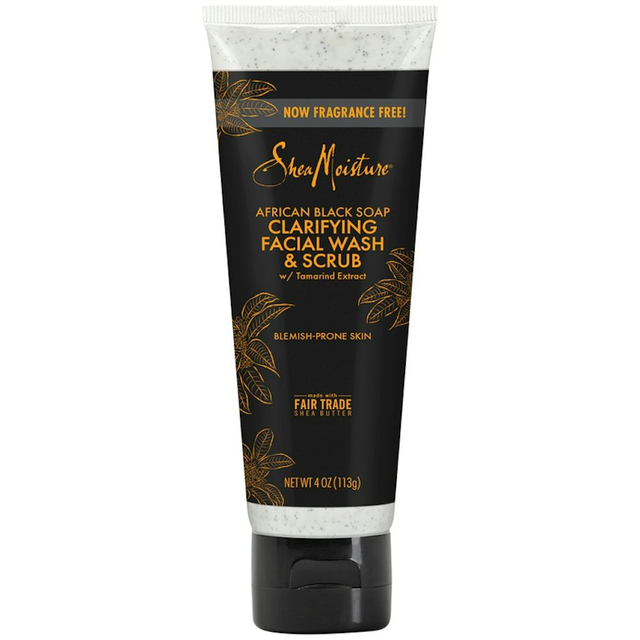 SHEA MOISTURE CLARIFYING FACIAL WASH & SCRUB