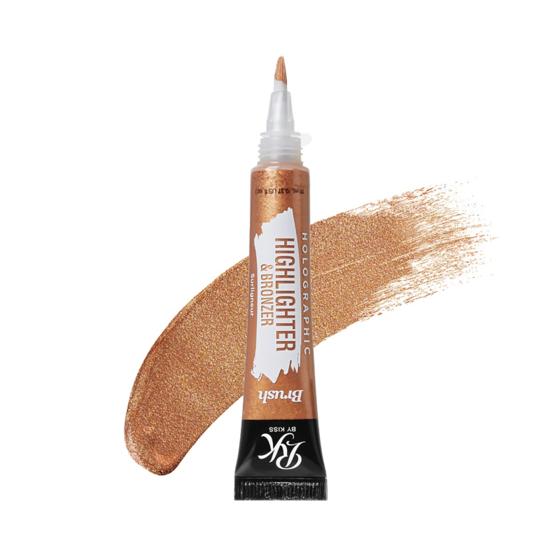 RK BY KISS BRUSH CONCEALER HIGHLIGHTER & BRONZER RICH GOLD RKBC24