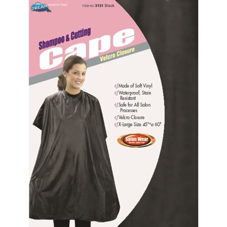 DREAM WORLD SHAMPOO & CUTTING CAPE DRE3131 BLACK