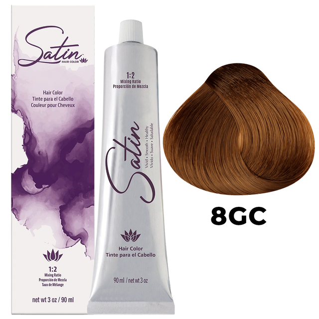 SATIN HAIR COLOR 8GC LIGHT GOLDEN COPPER BLONDE