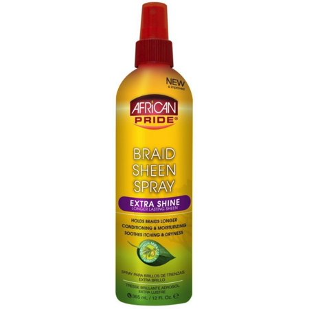AFRICAN PRIDE OLIVE MIRACLE BRAID SHEEN SPRAY 12FL OZ