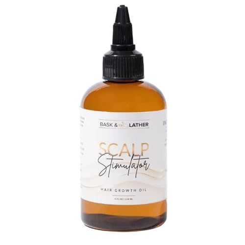 BASK & LATHER SCALP STIMULATOR HAIR GROWTH OIL 2FL OZ
