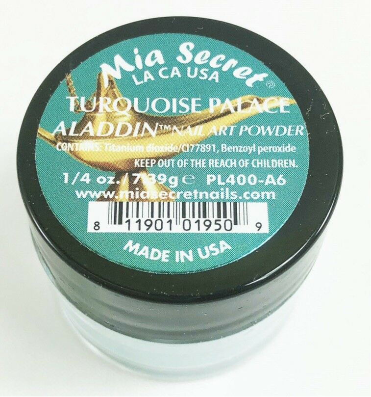 MIA SECRET NAIL ART POWDER 1.4 TURQUOISE PALACE