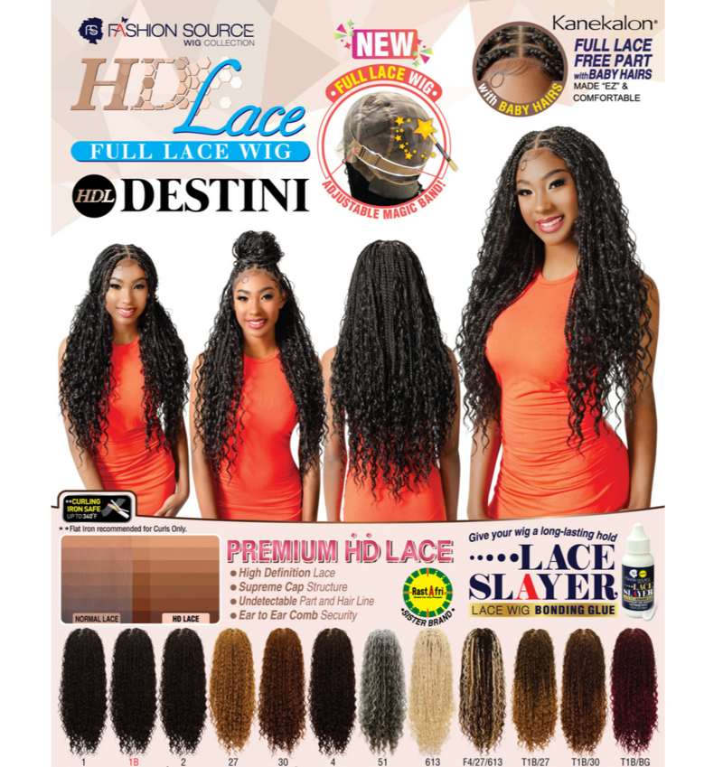FASHION SOURCE LACE WIG DESTINI COLOR T1B/30