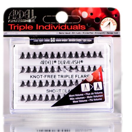 ARDELL EYELASHES KNOT-FREE TRIPLE INDIVIDUALS SHORT BLACK