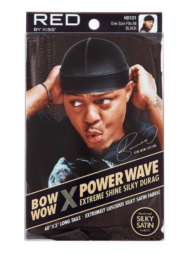 RED BY KISS POWER WAVE SILKY DURAG HD121 BLACK