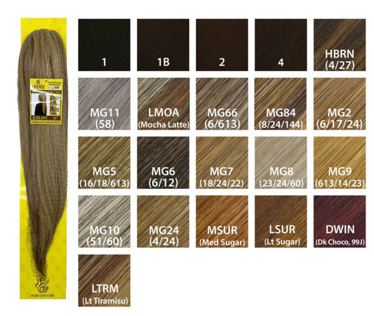 HAIR COUTURE AVANTI CLAW CLIP+DRAW STRING PONYTAIL KAILANY 22'' COLOR 1