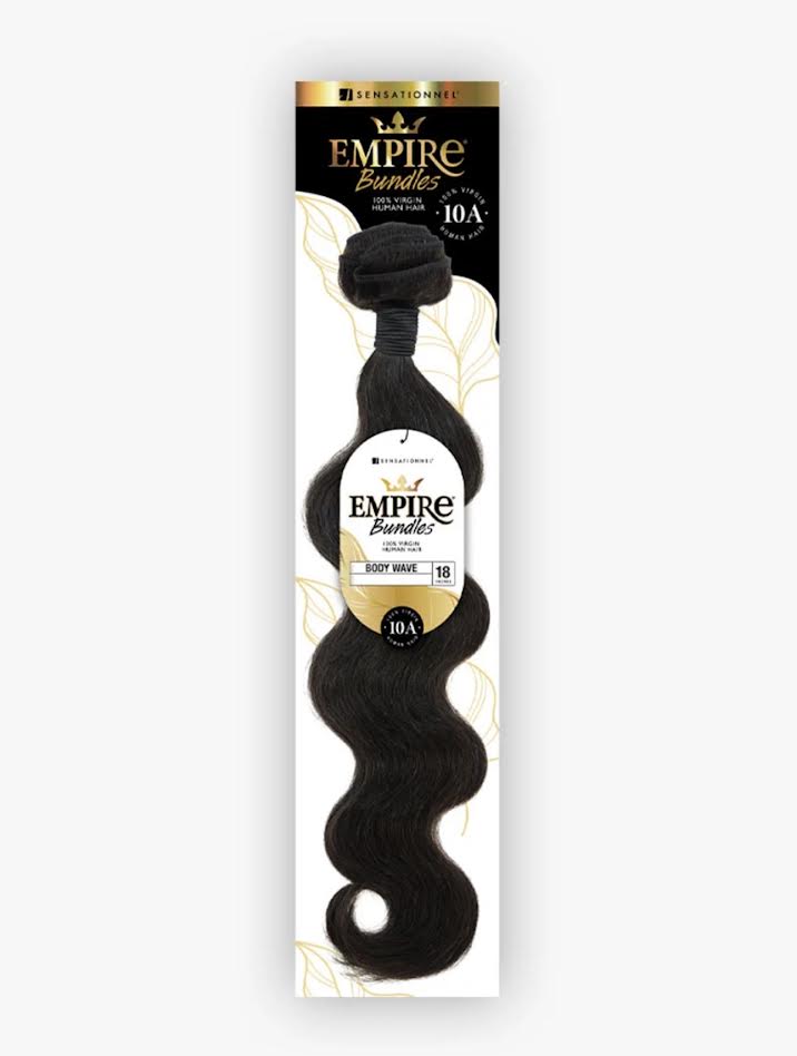 SENSATIONNEL EMPIRE BUNDLES HUMAN HAIR 18'' BODY WAVE COLOR DARKRED