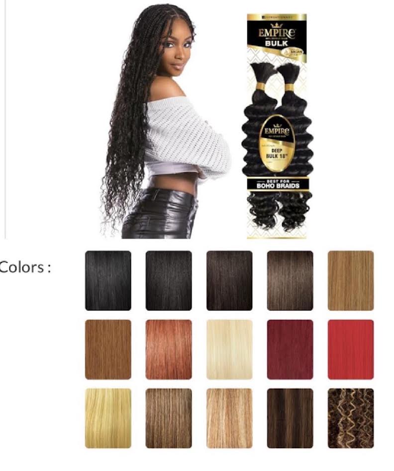SENSATIONNEL EMPIRE BULK BOHO BRAID 18'' DEEP BODY COLOR 613