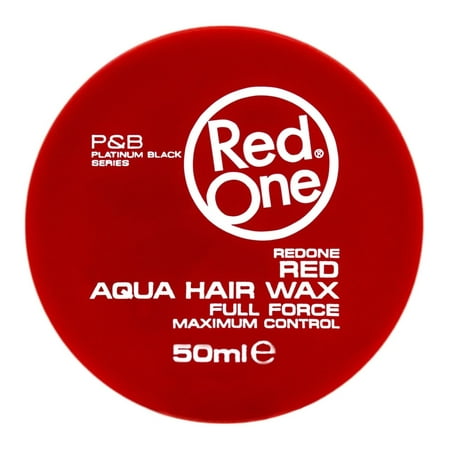 RED ONE AQUA HAIR GEL WAX FULL FORCE RED 1.69 OZ