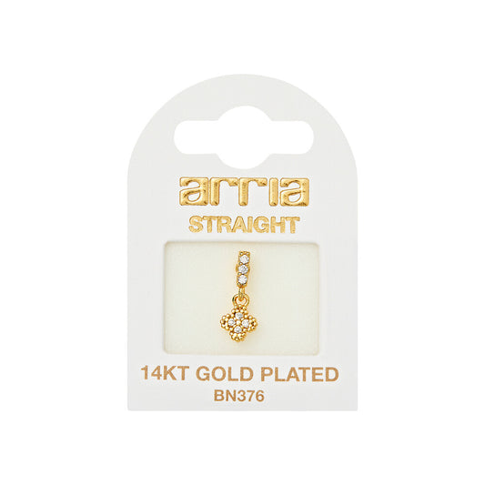 ARRIA BY KISS BN376 GOLD NOSE STRAIGHT DANGLE FLOWER