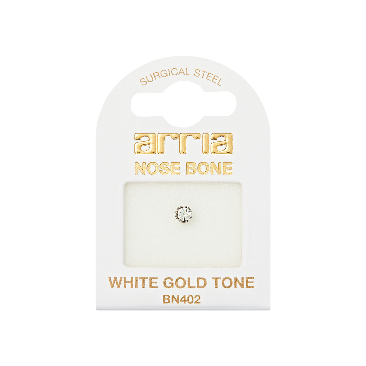 ARRIA BY KISS BN402 W.G NOSE BONE STONE 3.0MM