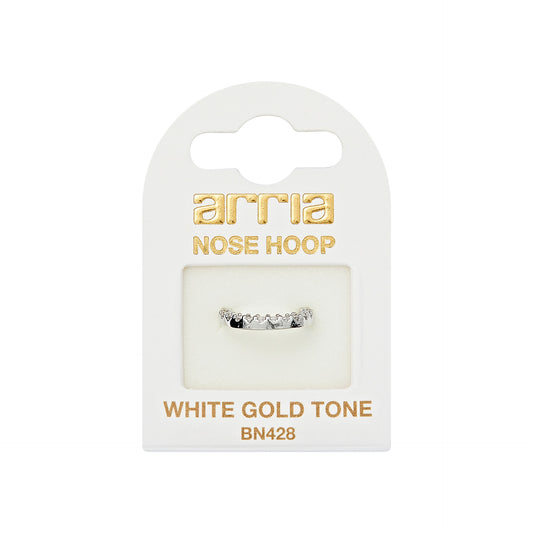 ARRI BY KISS BN428 W.G NOSE HOOP PAVED RING