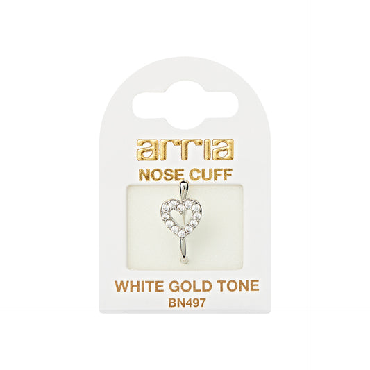 ARRIA BY KISS BN497 W.G NOSE CUFF OPEN HEART