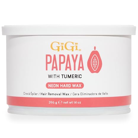 GIGI NEON HARD WAX PAPAYA 14 OZ