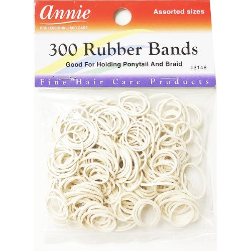 ANNIE 300 RUBBER BANDS WHITE #3148